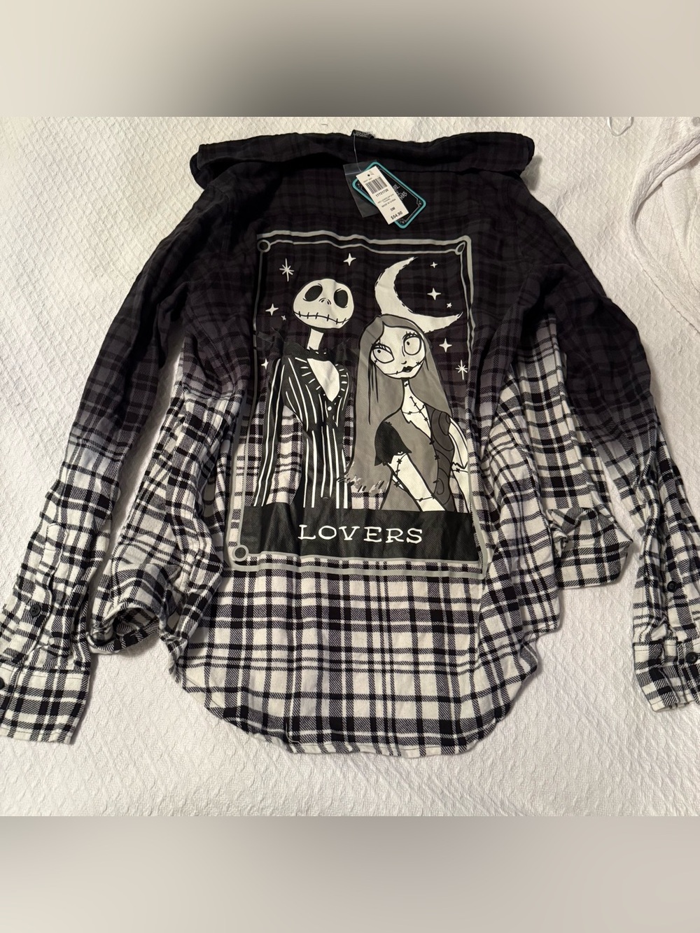 Disney × Tim Burton’s The Nightmare Before Christmas Plaid Flannel Shirt